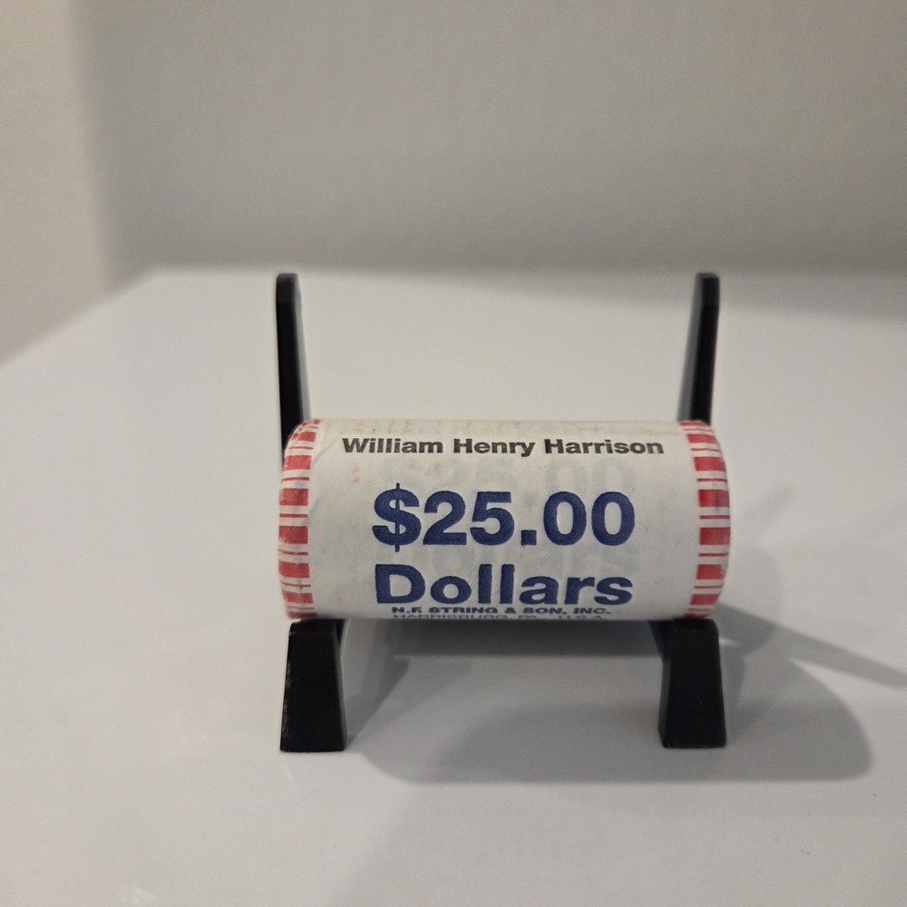 2009 WILLIAM HENRY HARRISON $1 Presidential Dollar Coin Roll, Uncirculated